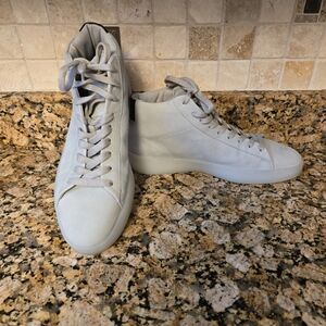 Essentials Fear of God Essentials Leather  Tennis Mid‎ Gray sz 39 Made in Italy